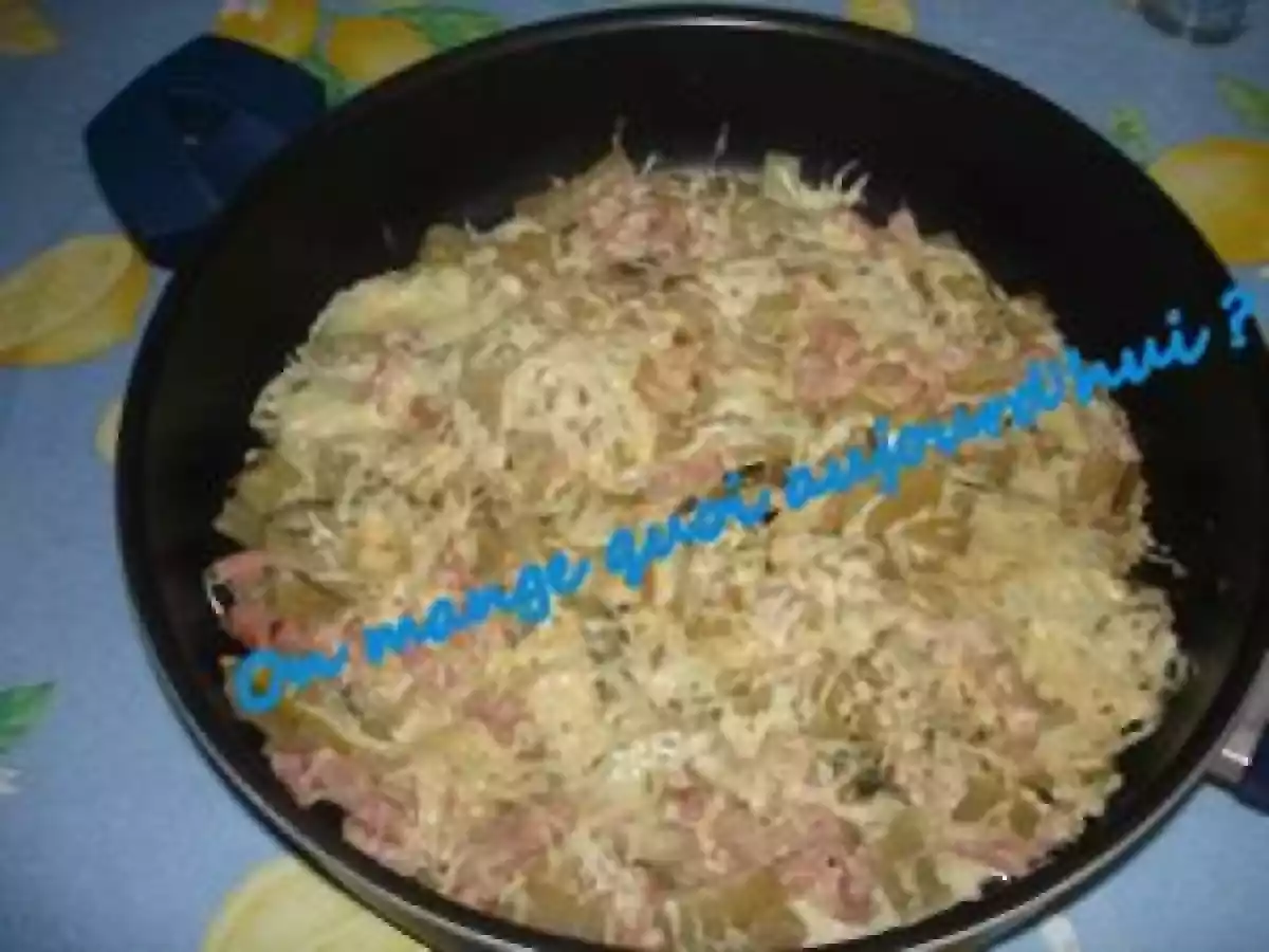 COTES DE BLETTES (BETTES) AU GRUYERE ET JAMBON