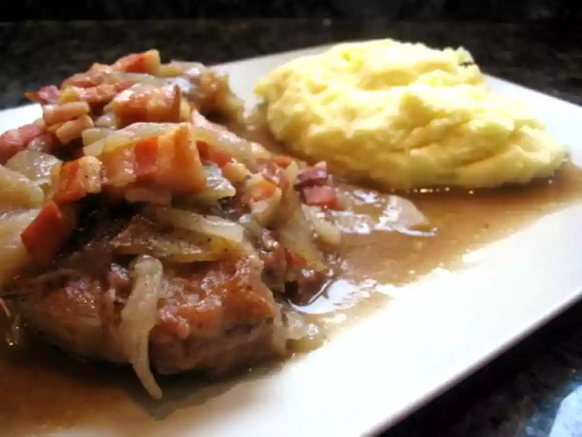 Côtes de porc aux pommes et au cidre en cocotte - photo 7