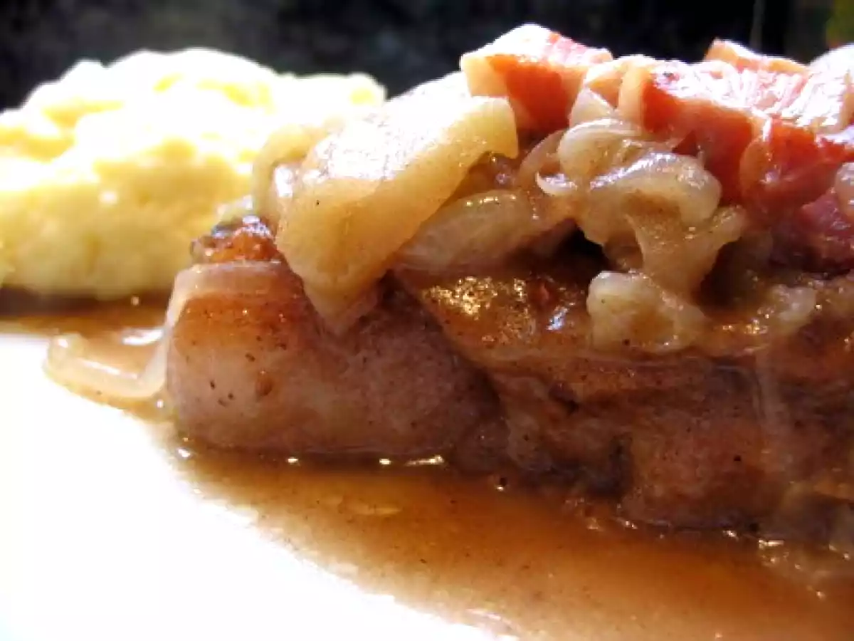 Côtes de porc aux pommes et au cidre en cocotte - photo 8