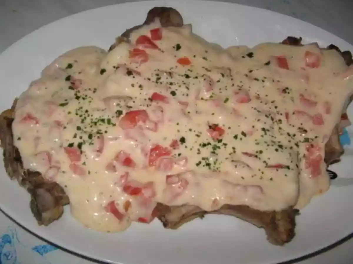 Cotes de porc gratinées au comté