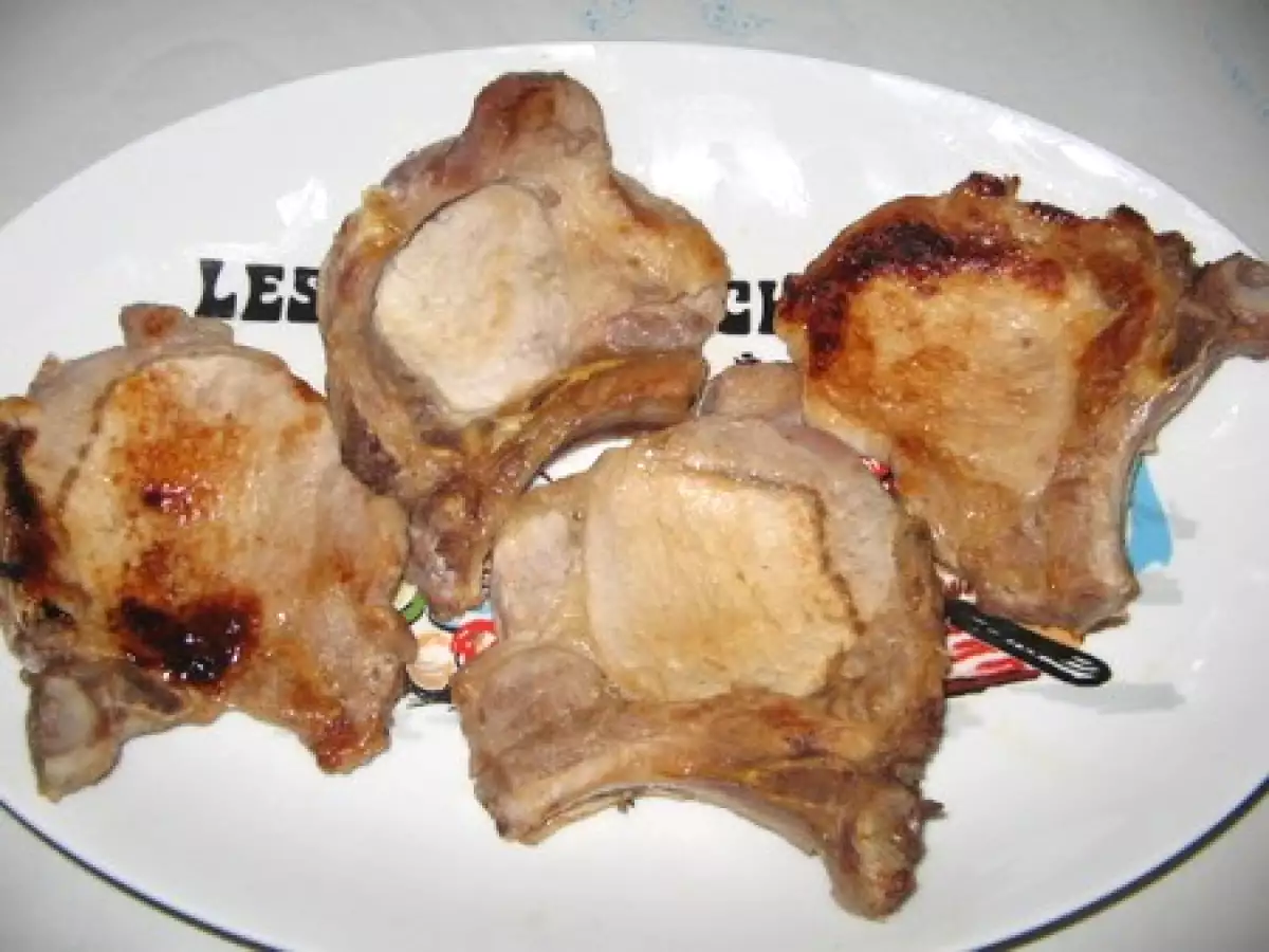 Cotes de porc gratinées au comté - photo 4