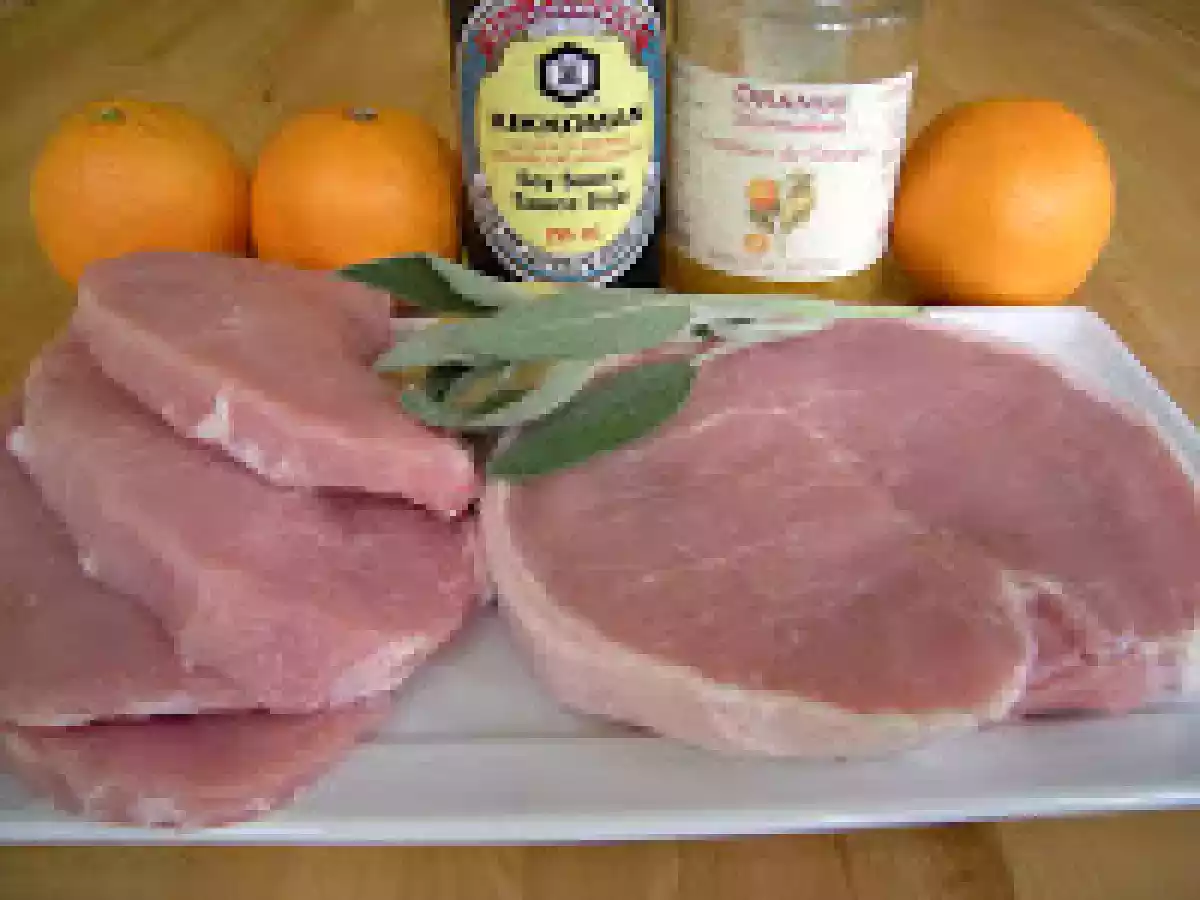 Côtes de porc marinées à l'orange et à la sauge fraîche - photo 3