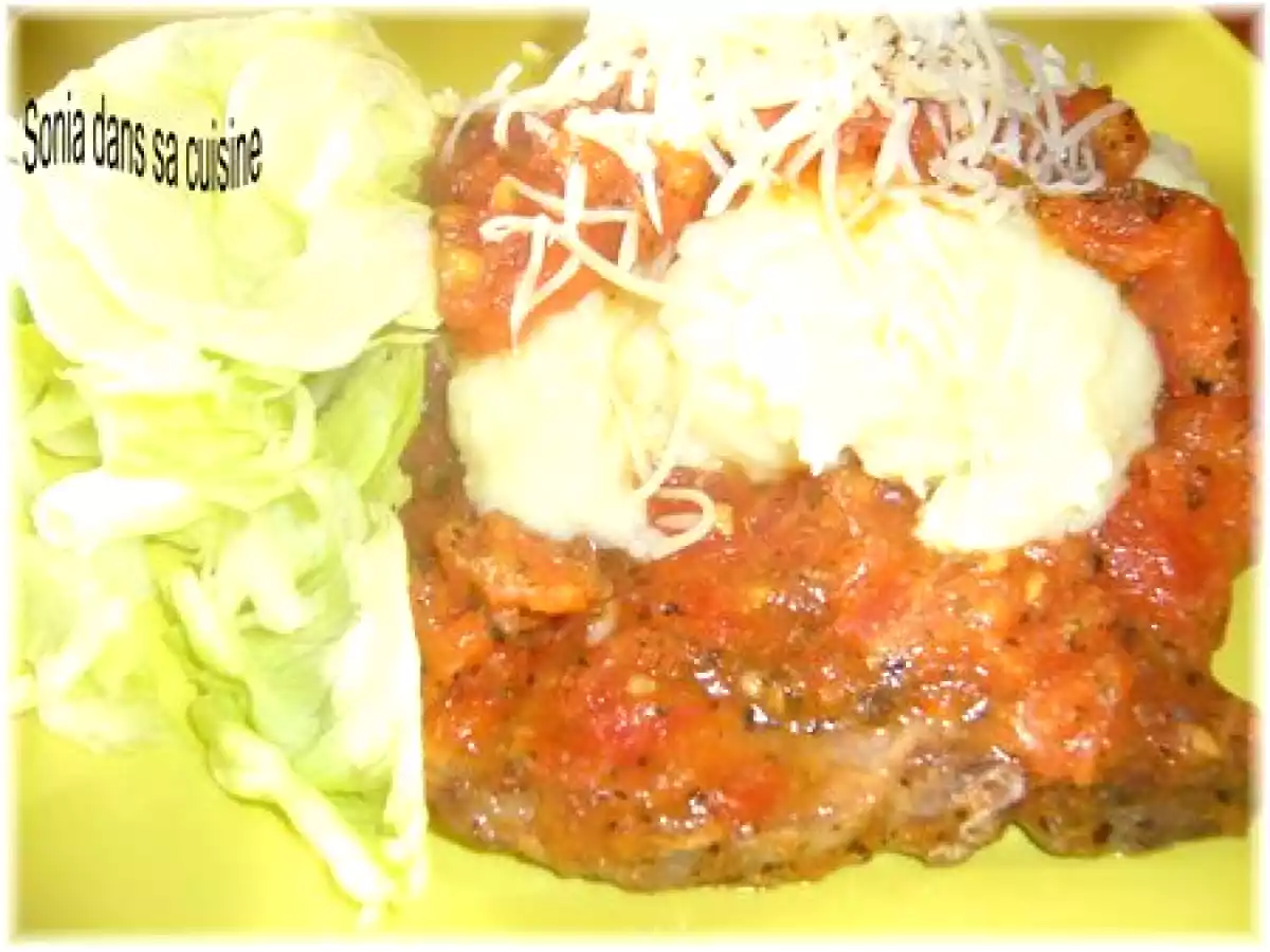 COTES DE PORC PIZZAIOLA