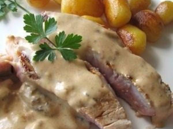 Côtes de veau sauce morille