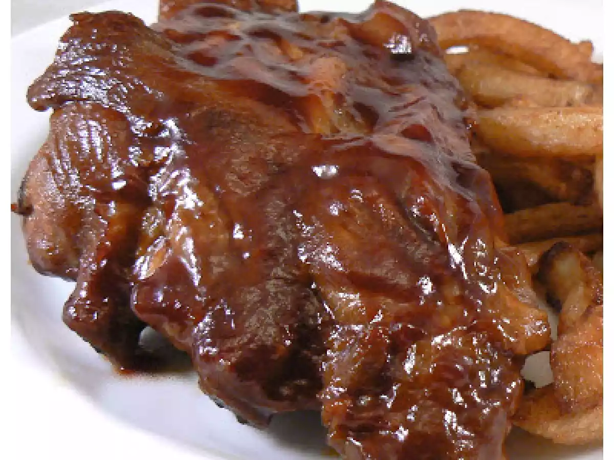 Côtes levées à la Jack Daniel