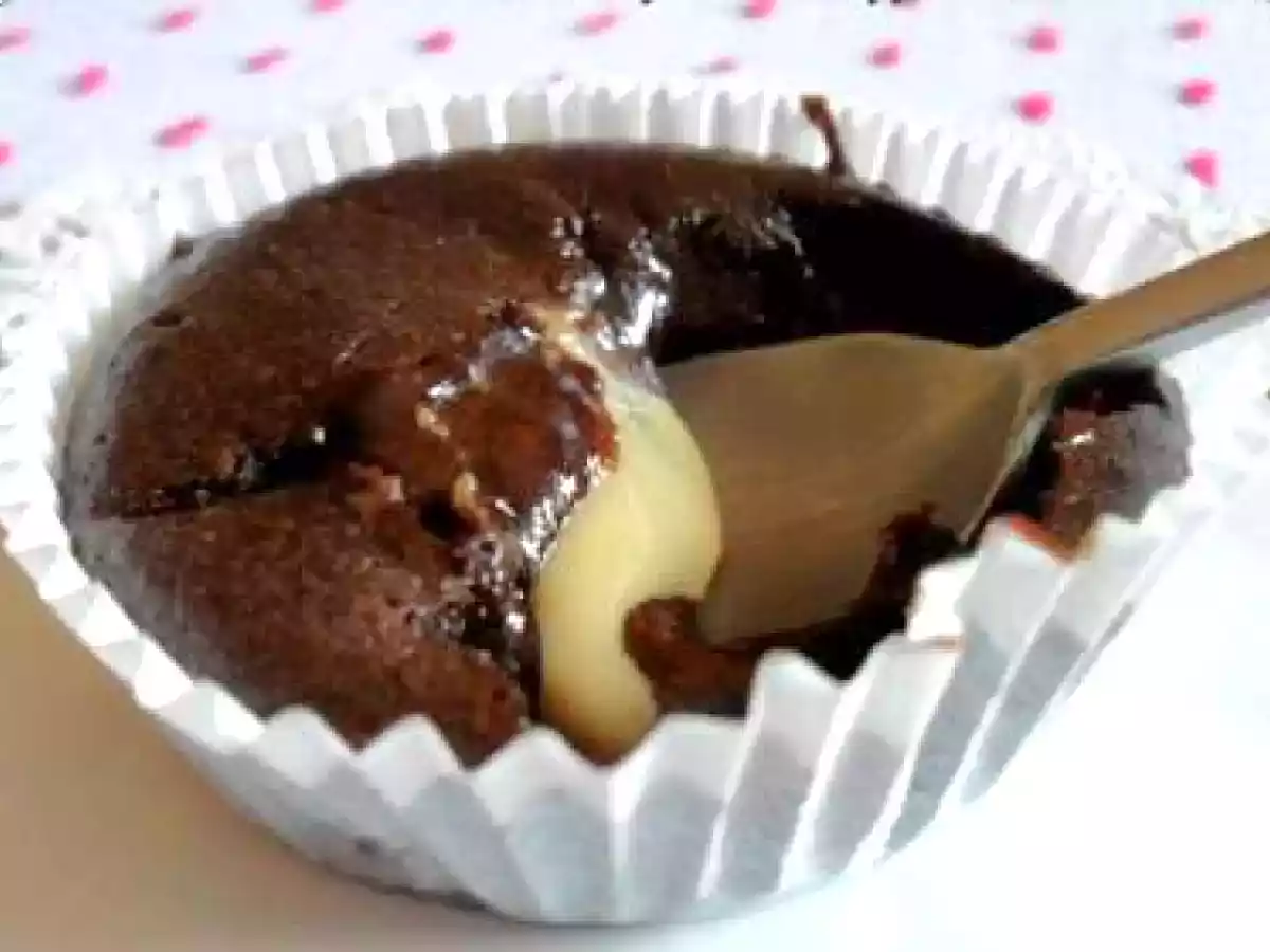 Coulant au Chocolat, Coeur de beurre de cacahuètes