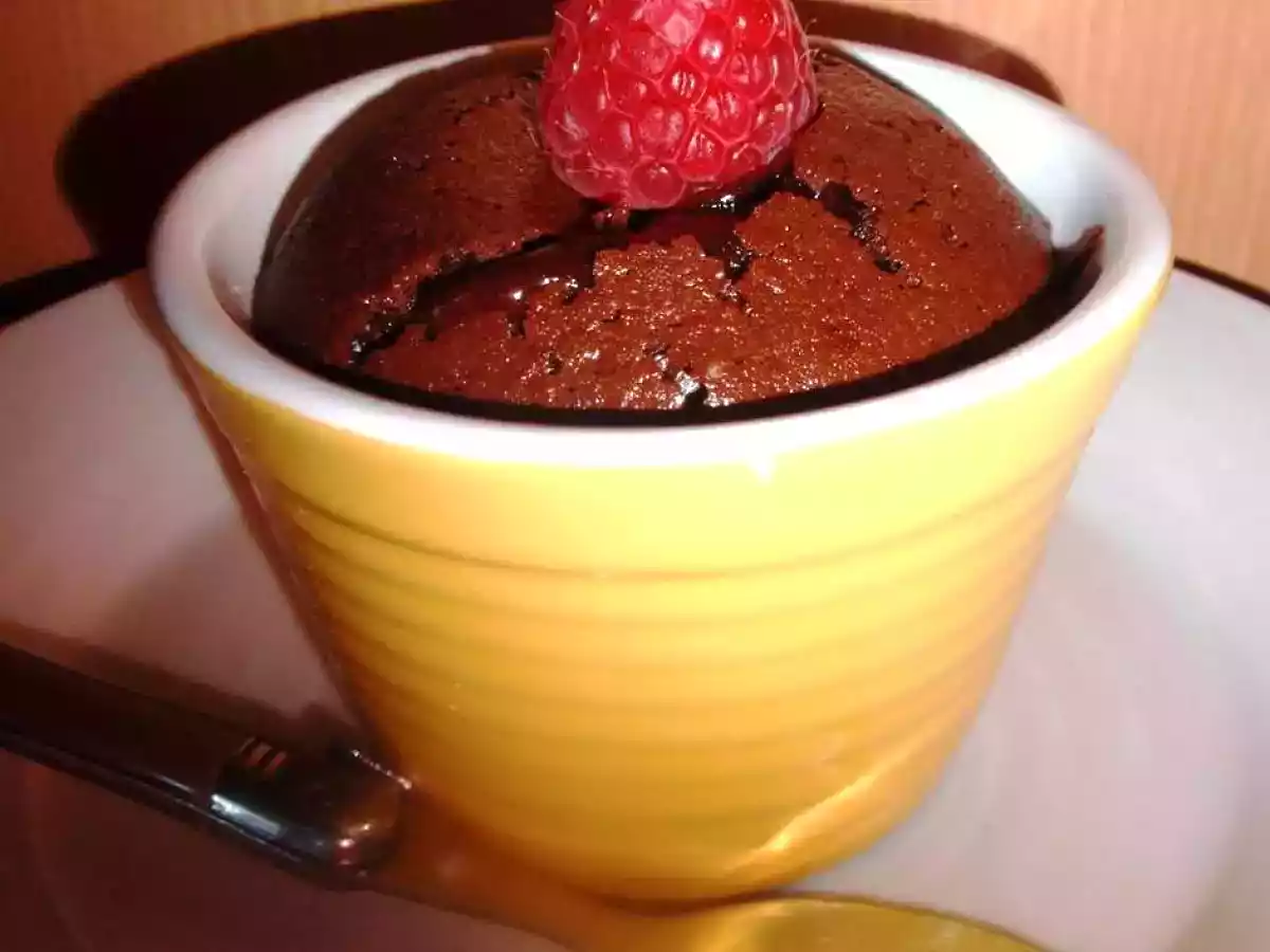 Coulant au chocolat & cœur praliné