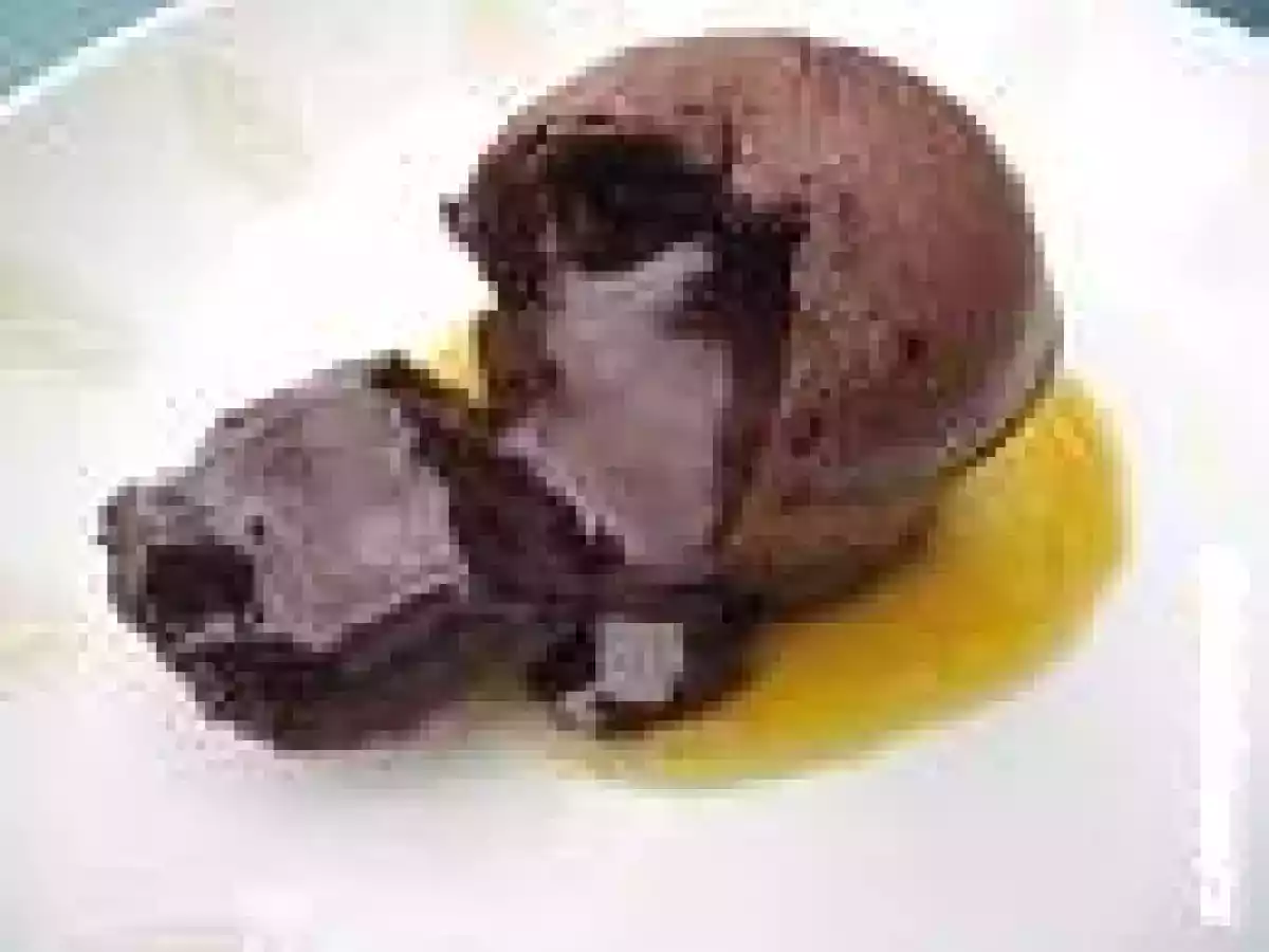 Coulant au chocolat et son caramel passion-mangue !!!
