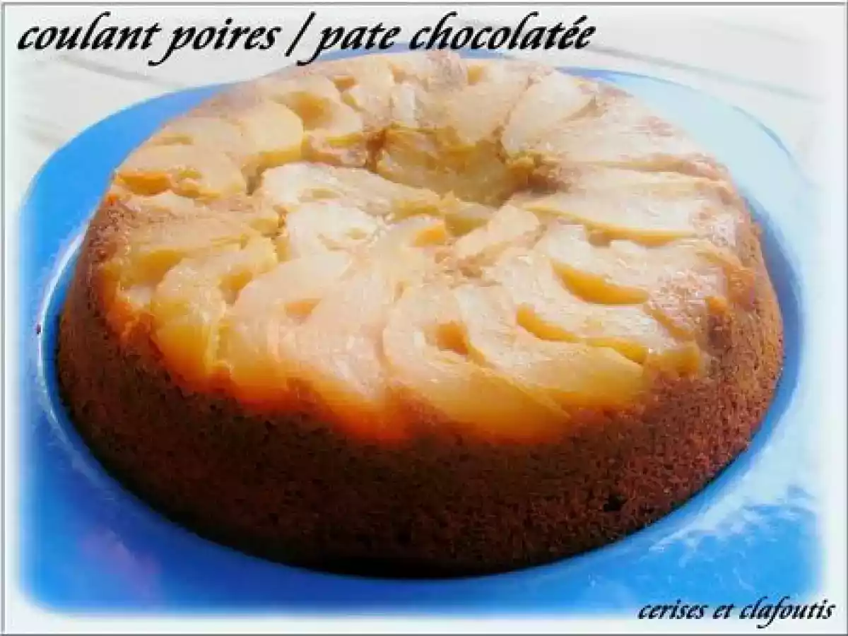 COULANT AUX POIRES ET PATE à TARTINER CHOCO/NOISETTE