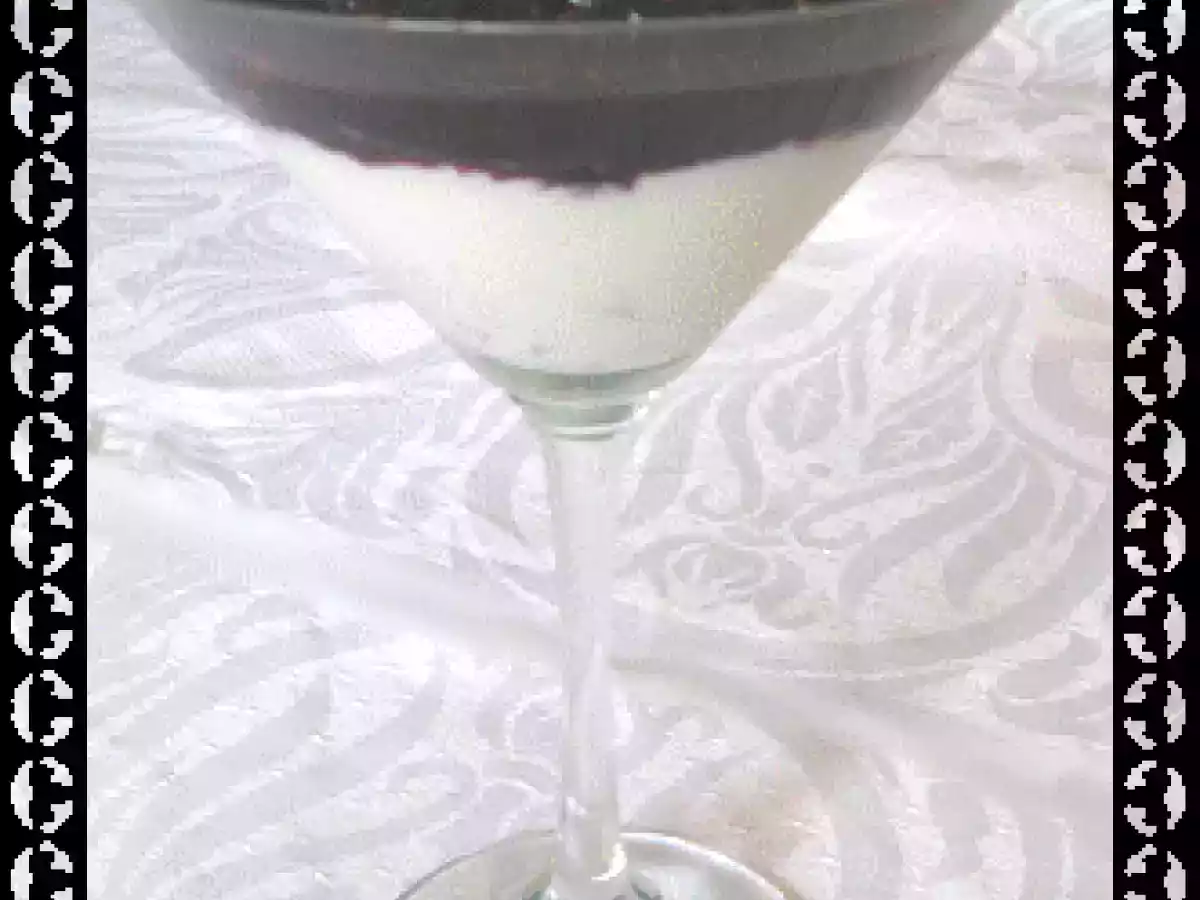 Coupe légère de mascarpone aux myrtilles