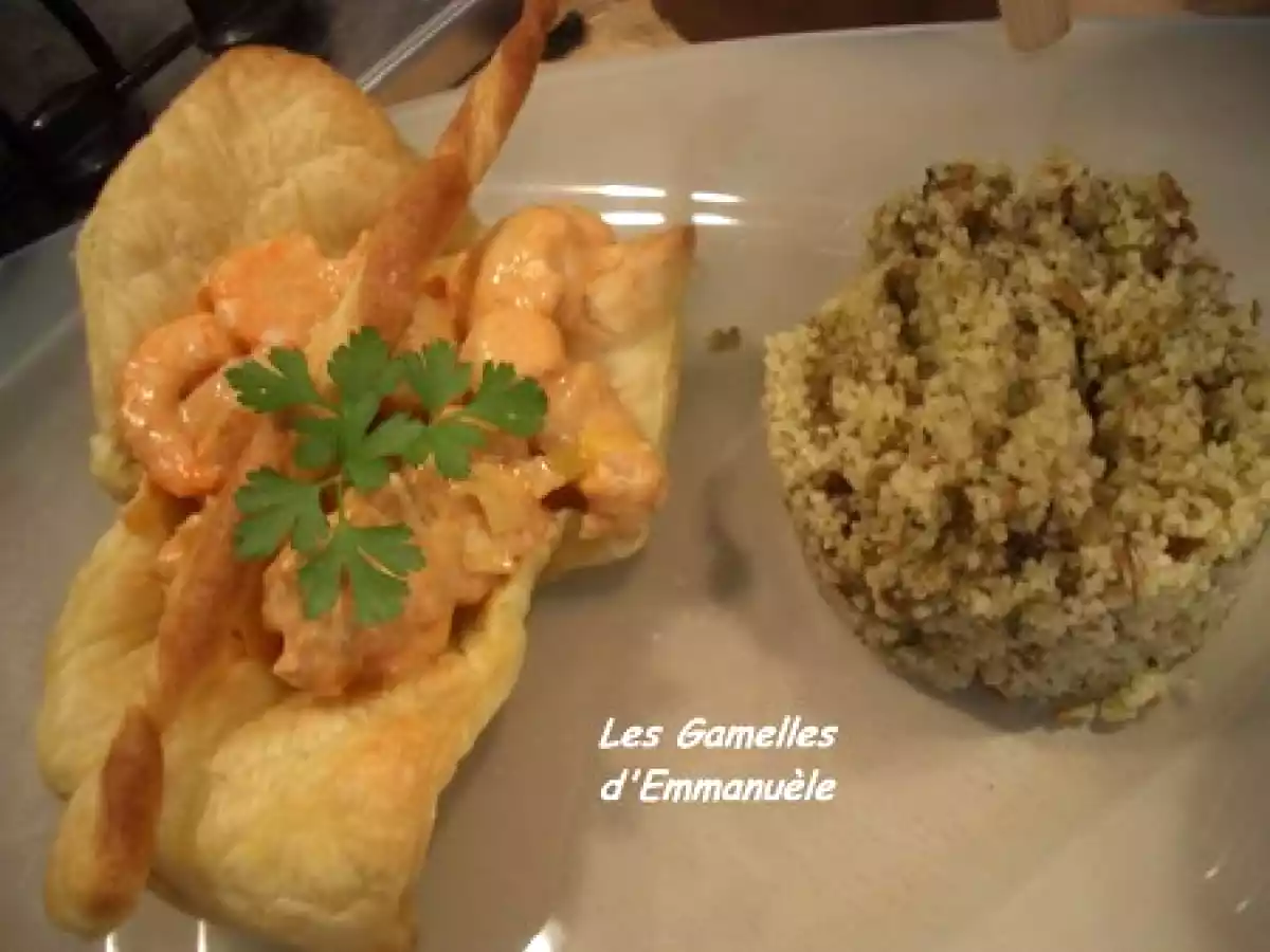 Coupelles croustillantes de lotte et crevettes si crémeuses - photo 2