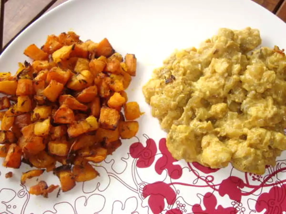 Courge butternut et patates douces rôties au thym - photo 2