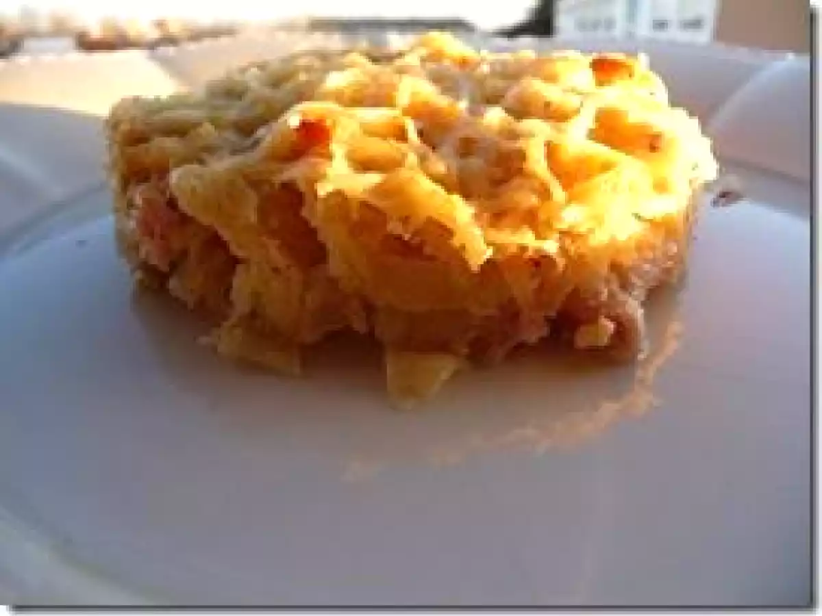 Courge spaghetti à la carbonara