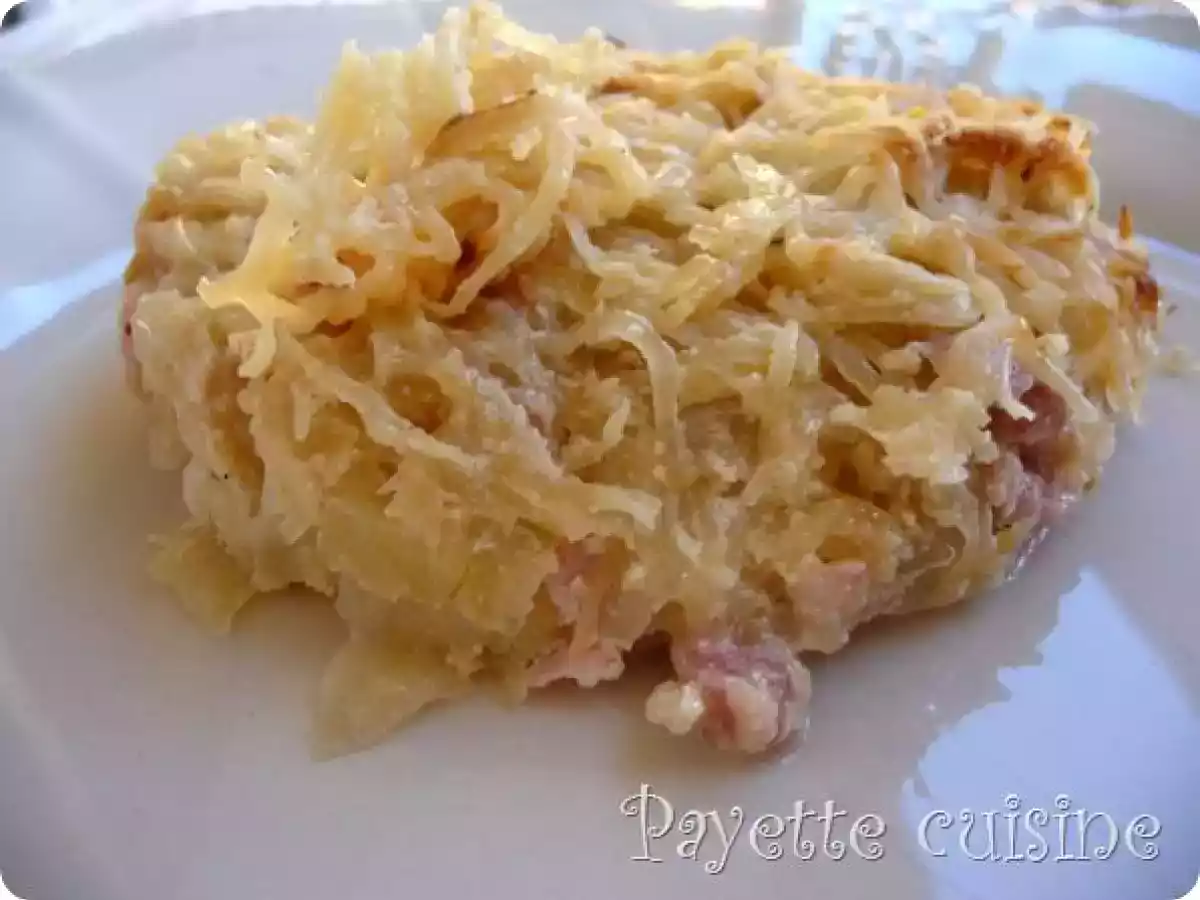 Courge spaghetti à la carbonara - photo 2