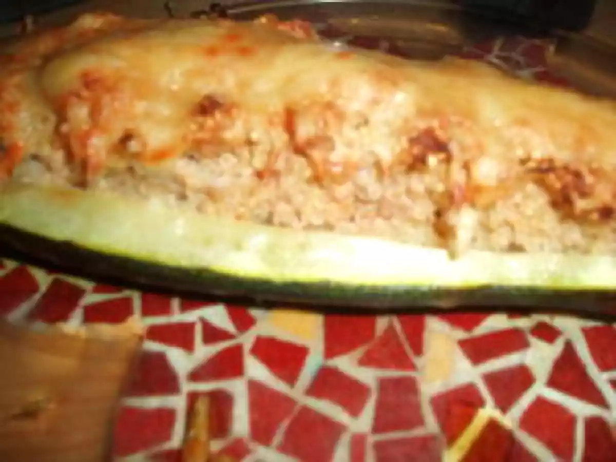 Courgette farcie au quinoa et thon - photo 2
