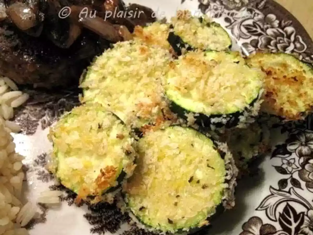 Courgette panées au four