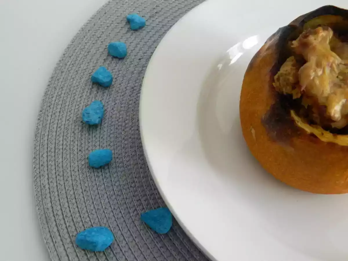 Courgette ronde farcis gratiné au comté!