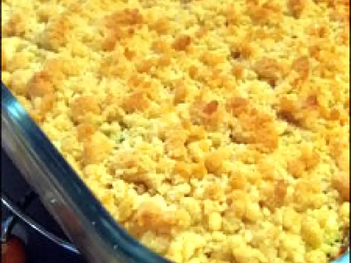 Courgettes au chèvre en crumble.