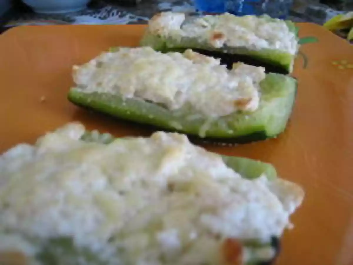 Courgettes farcies à la brandade de morue