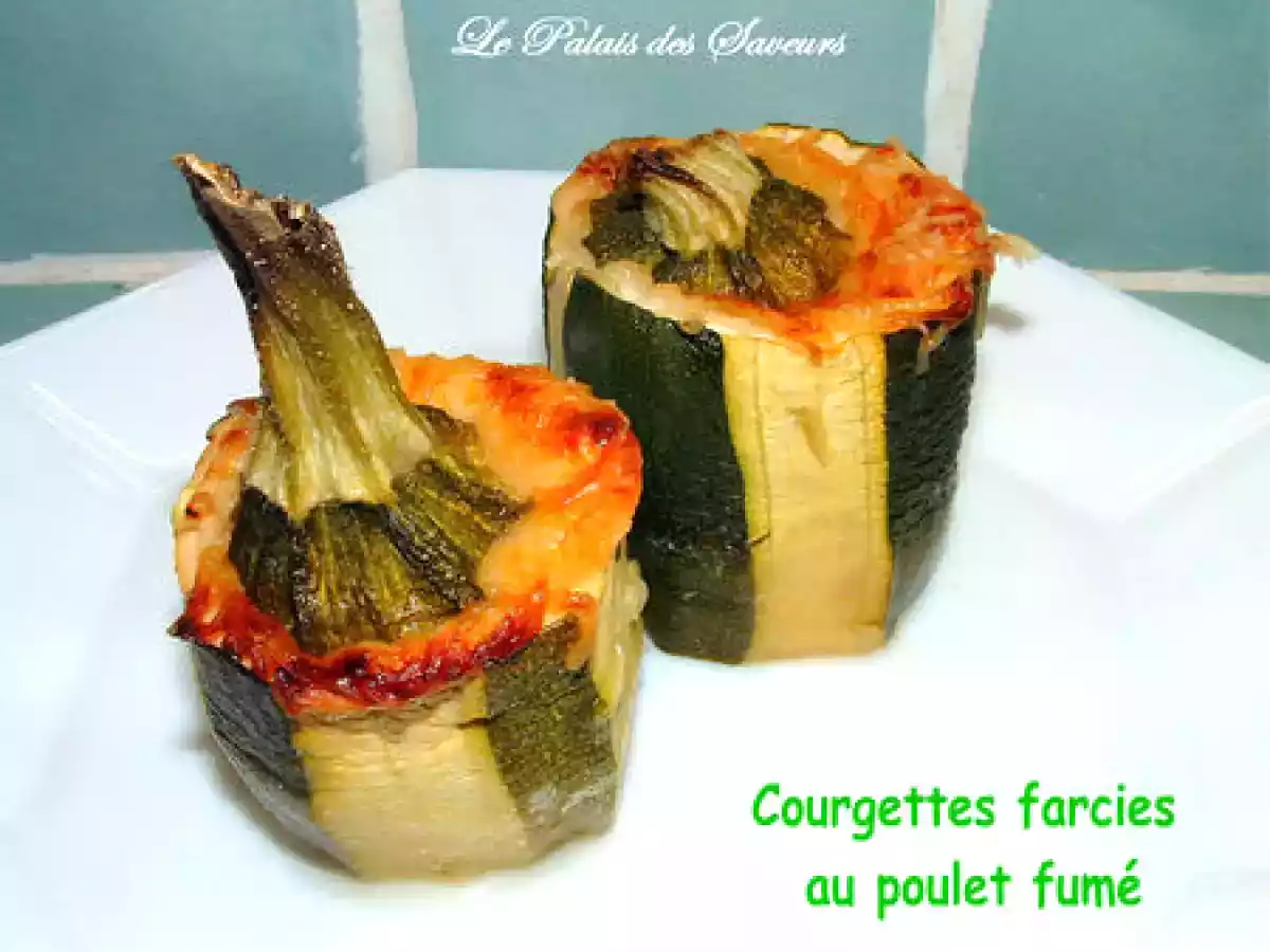 Courgettes farcies à la ricotta et au poulet