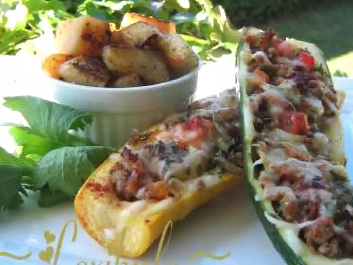 Courgettes farcies à la viande et aux légumes - photo 2