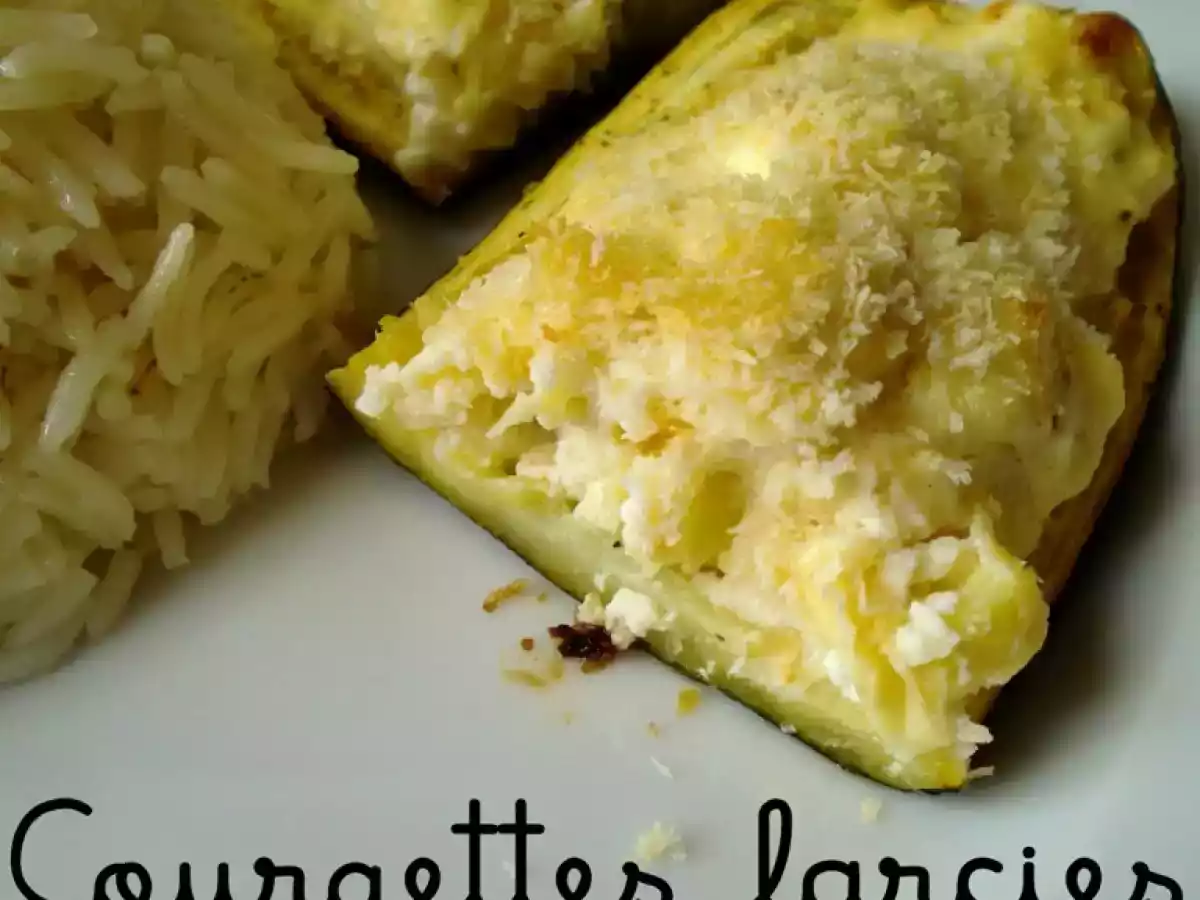 Courgettes farcies au chèvre frais