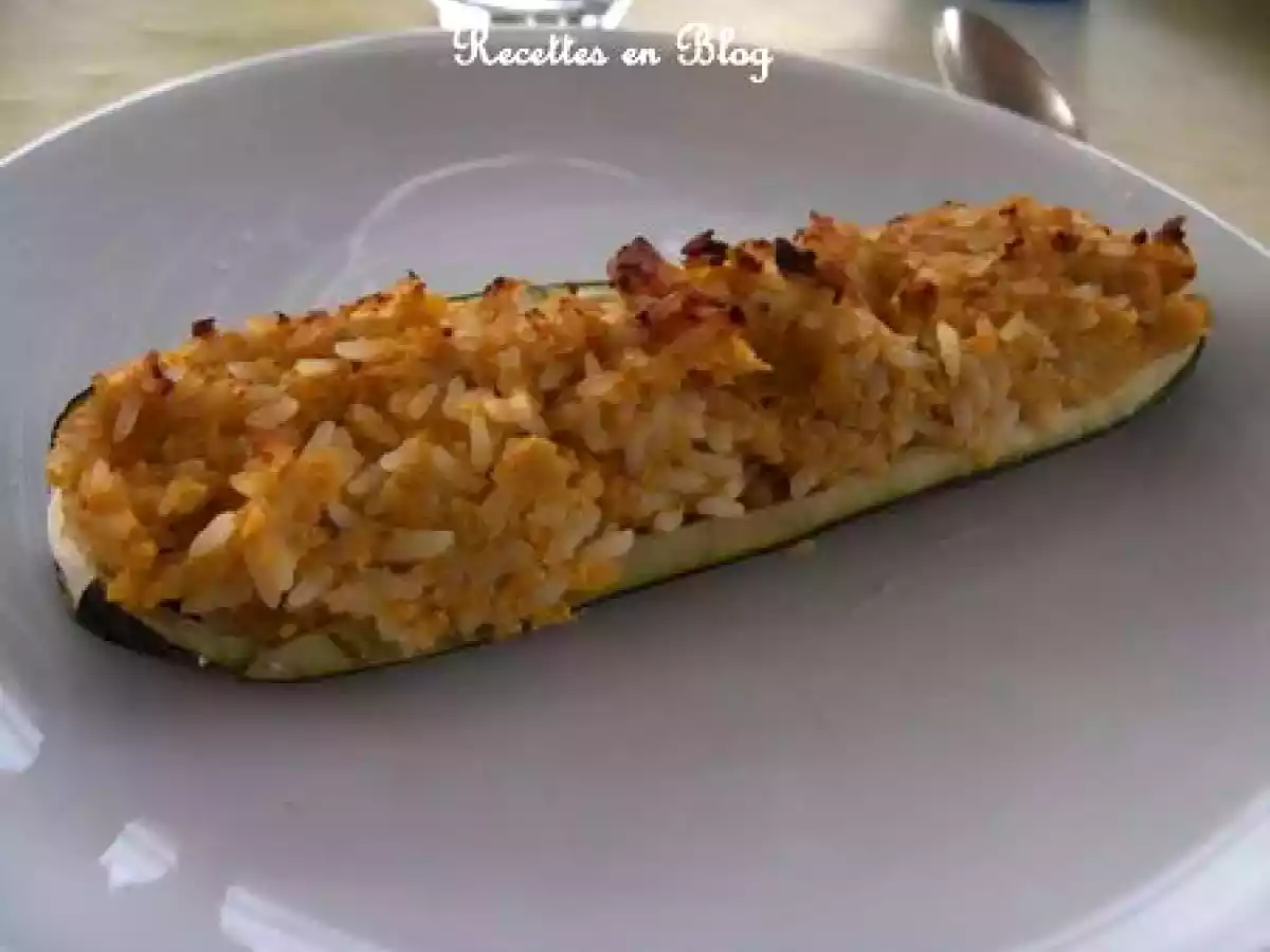 COURGETTES FARCIES AU RIZ ET CAROTTES CONFITES - photo 2
