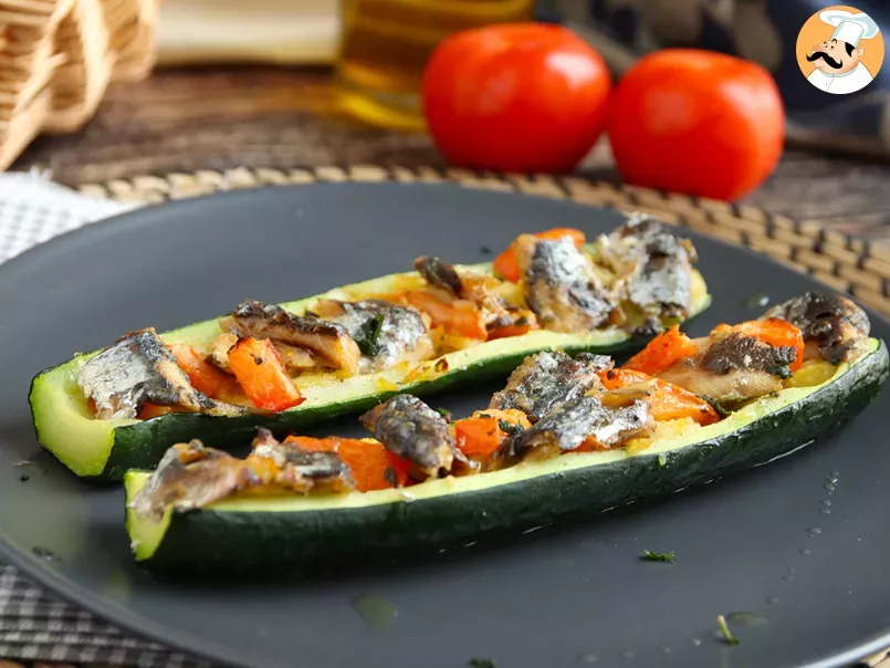 Courgettes farcies aux légumes et sardines, photo 1