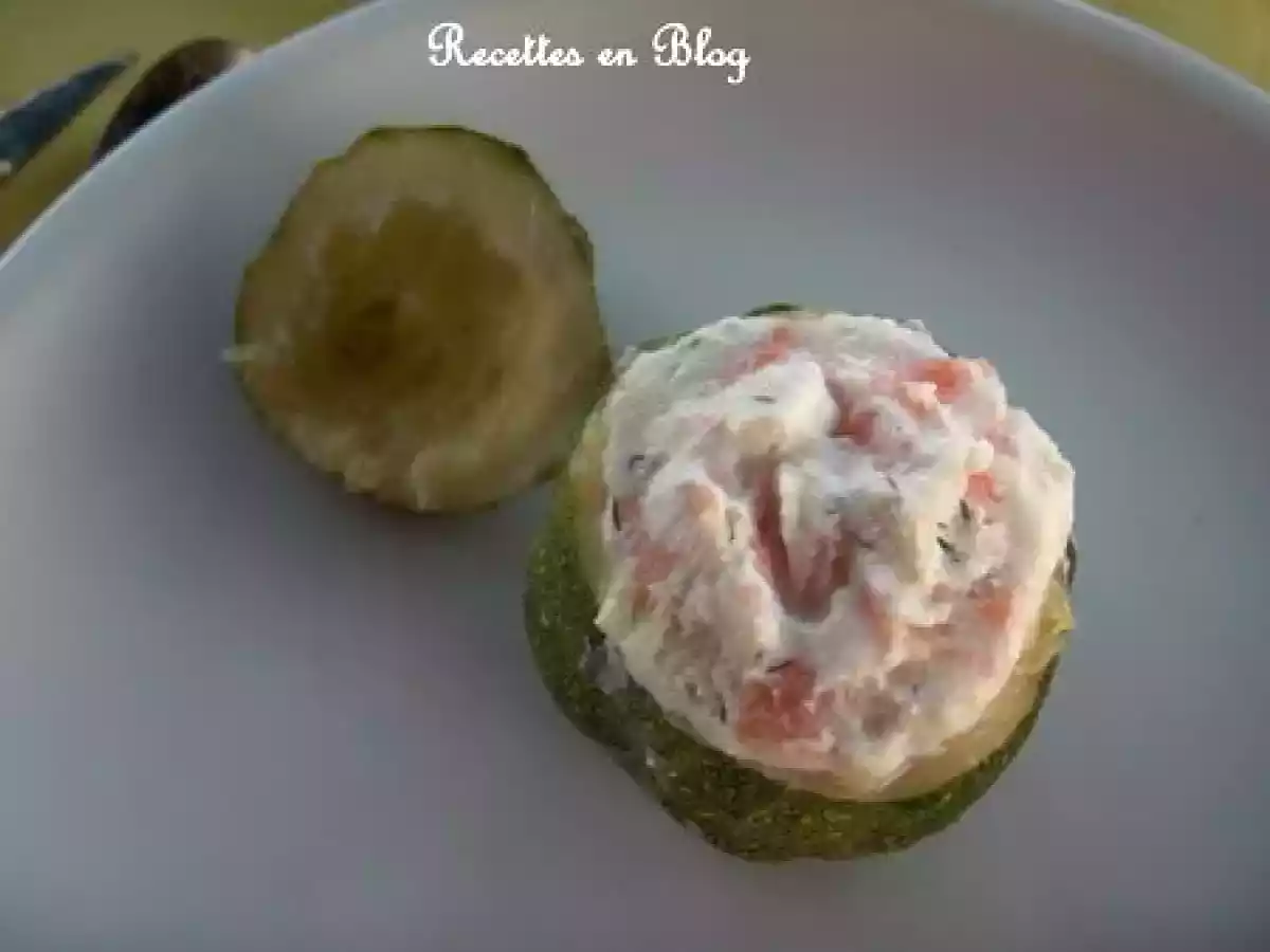 COURGETTES FARCIES RICOTTA SAUMON FUME