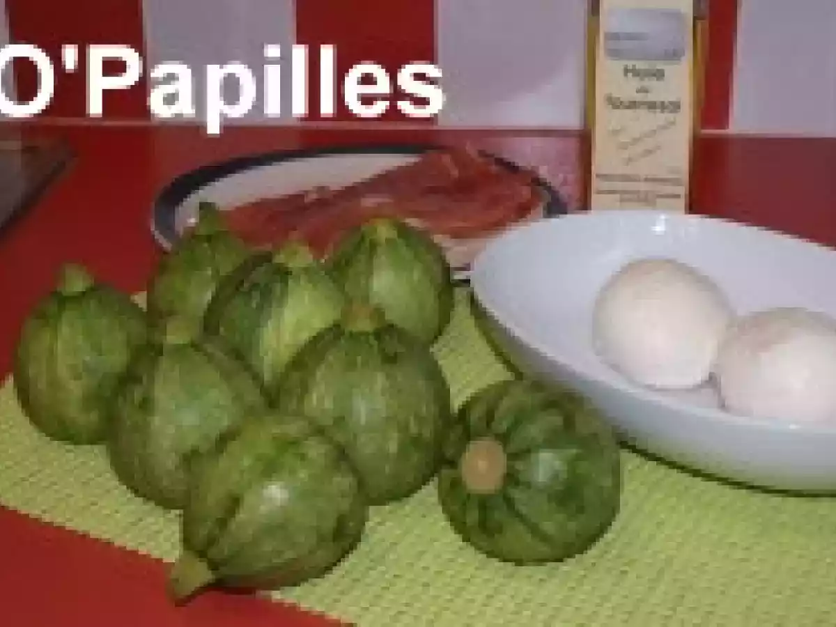 Courgettes rondes à la mozzarella et au jambon - photo 2