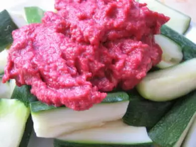 Courgettes sauce rubis