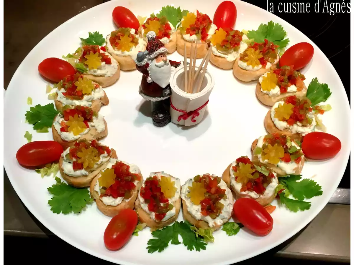 Couronne apéritive de Noël