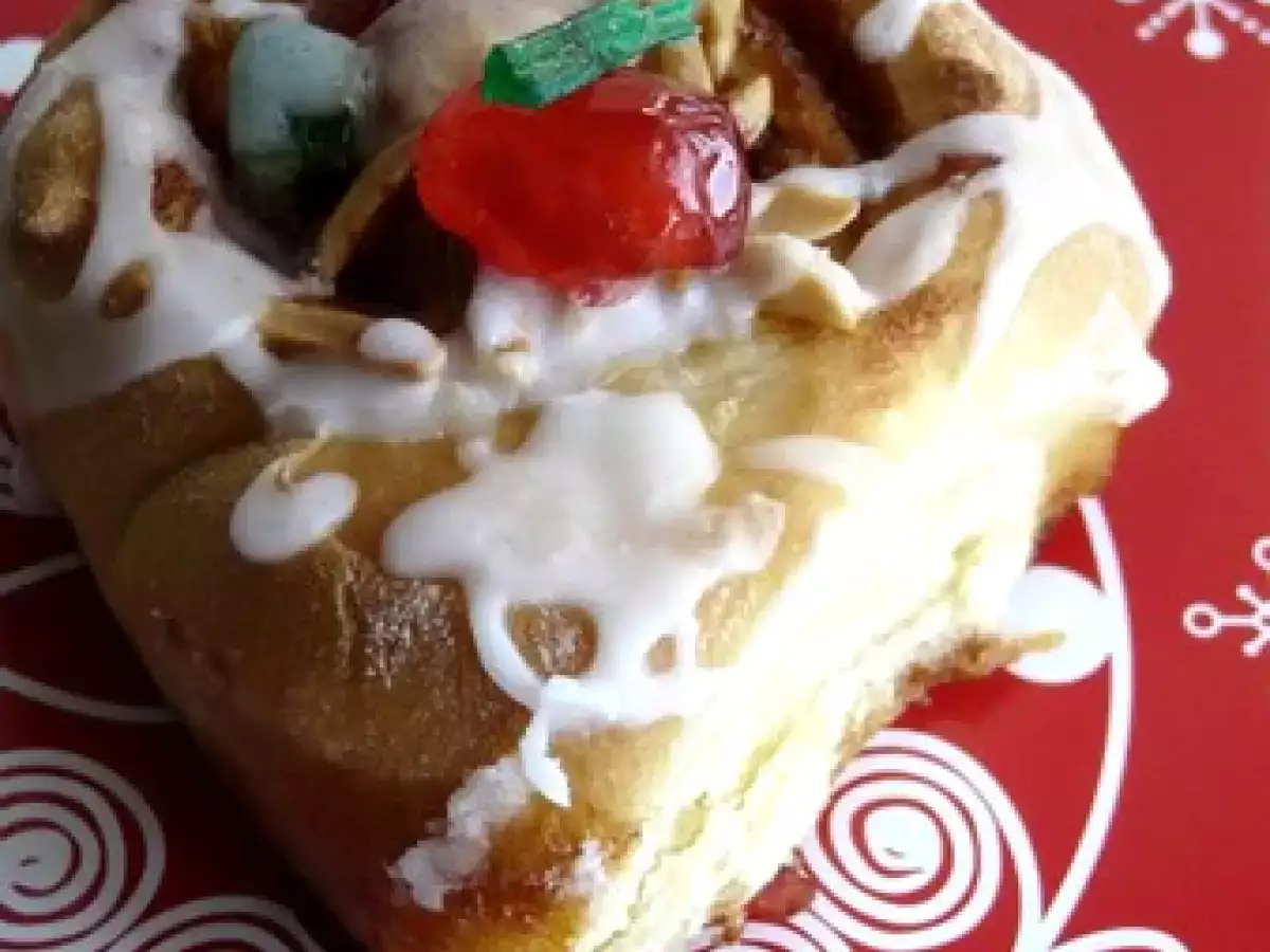 Couronne briochée aux fruits confits & amandes - photo 2