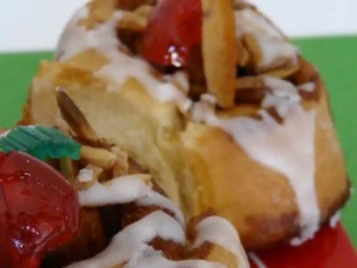 Couronne briochée aux fruits confits & amandes - photo 4