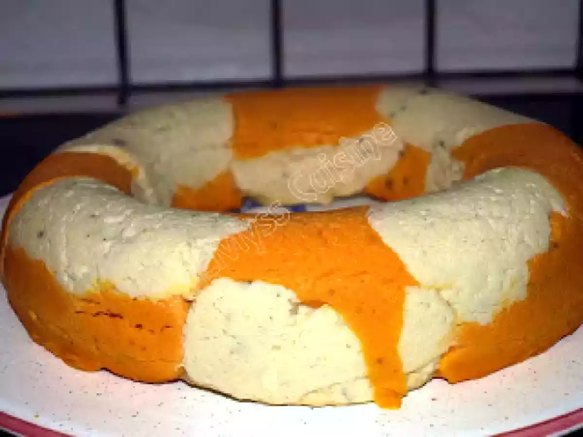 Couronne de carottes et de choux fleur