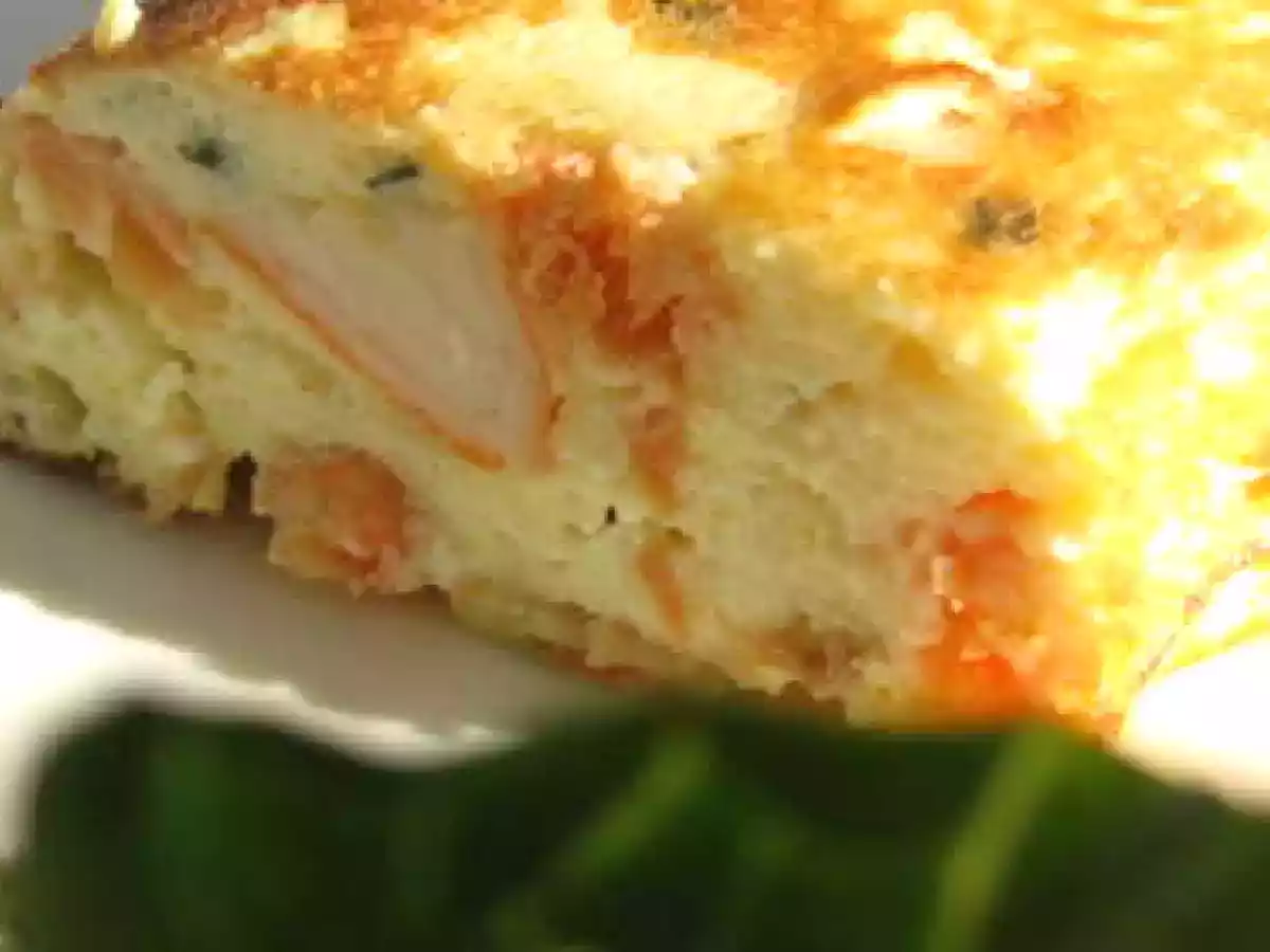 Couronne de truite fumée, crevettes et surimi à la ciboulette et