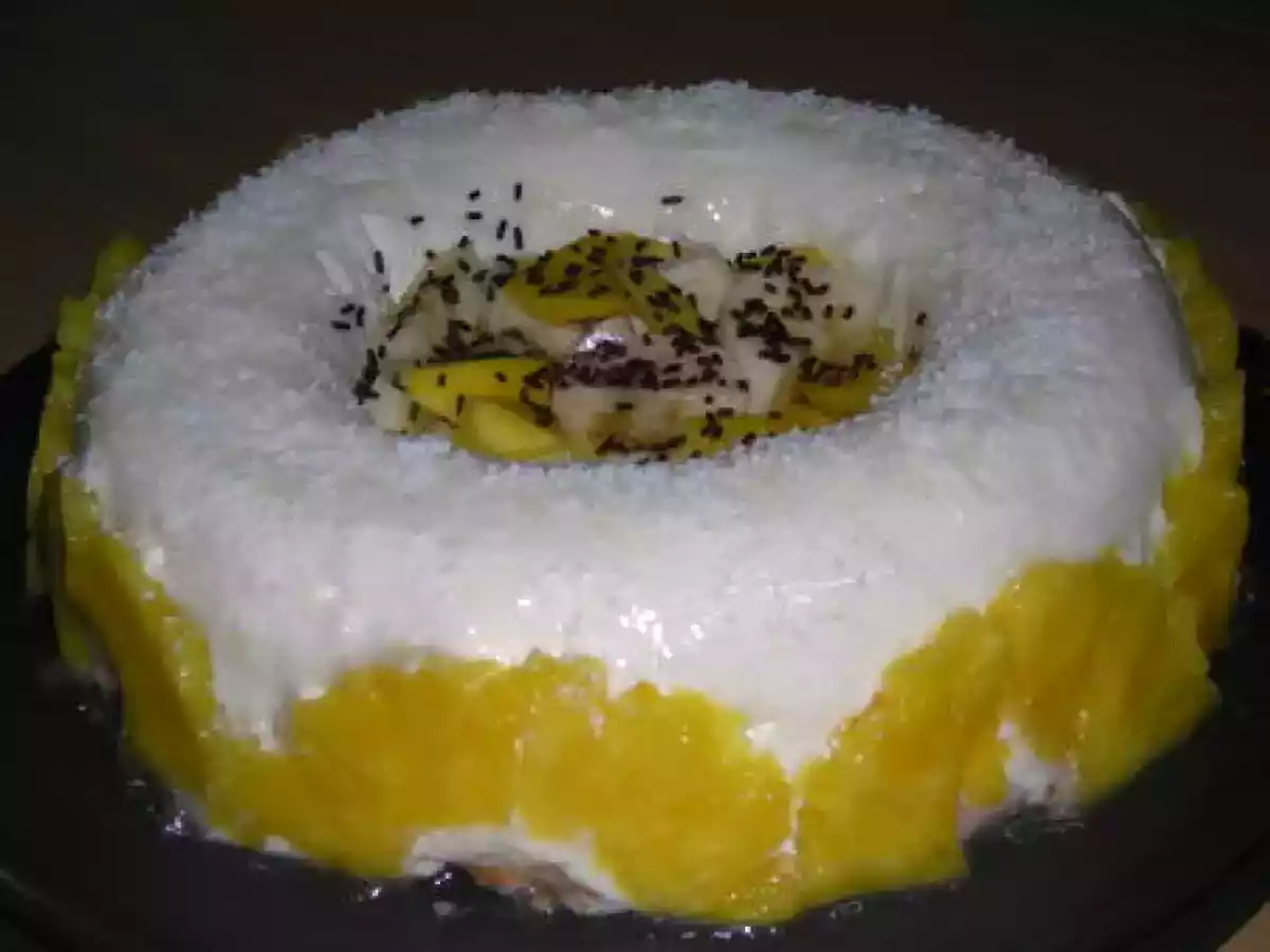 Couronne fruitée de Noël