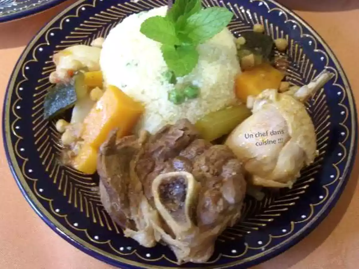 Couscous Agneau et Poulet aux Légumes