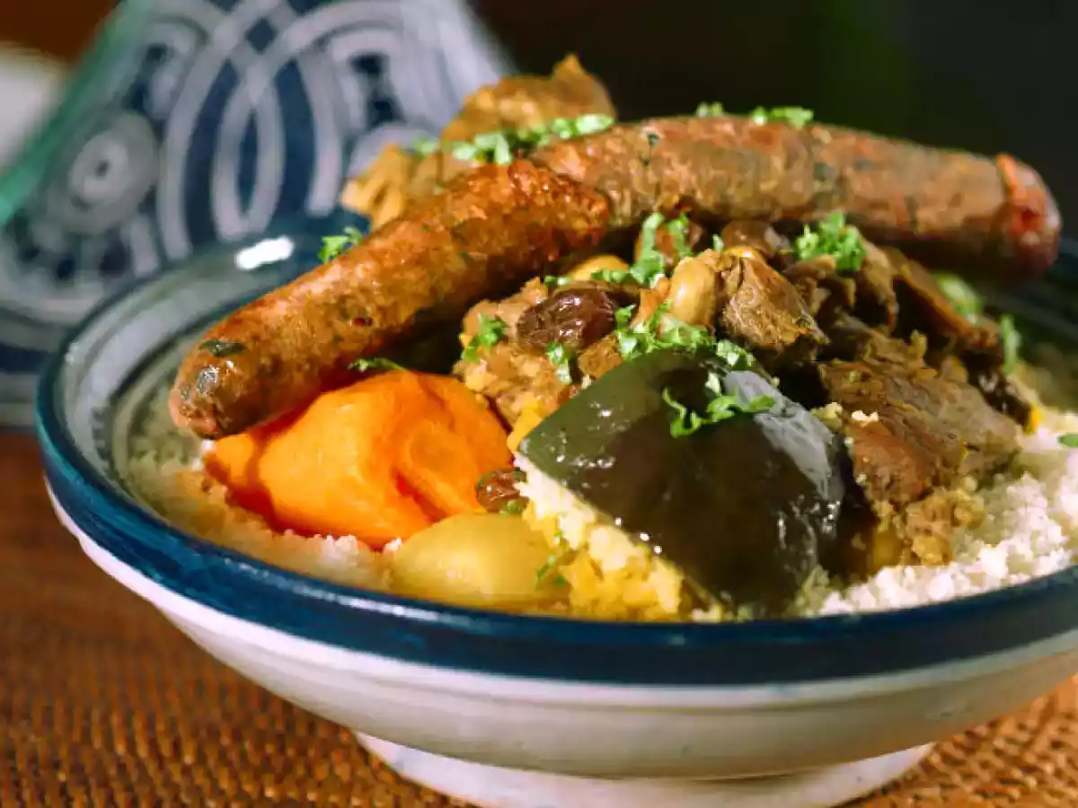 Couscous aux tripes farcies