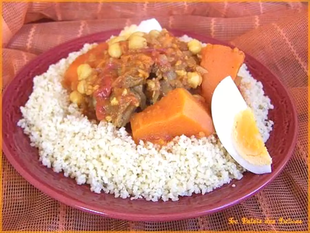 Couscous d'automne/hiver à la viande et au Potiron