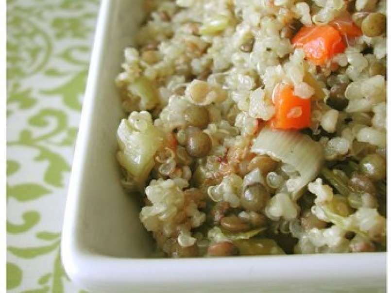 Couscous de boulgour, quinoa et lentilles vertes!