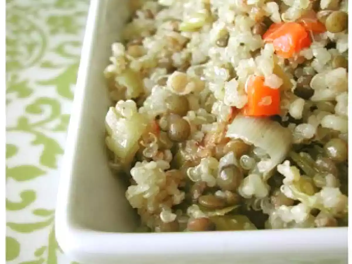 Couscous de boulgour, quinoa et lentilles vertes!