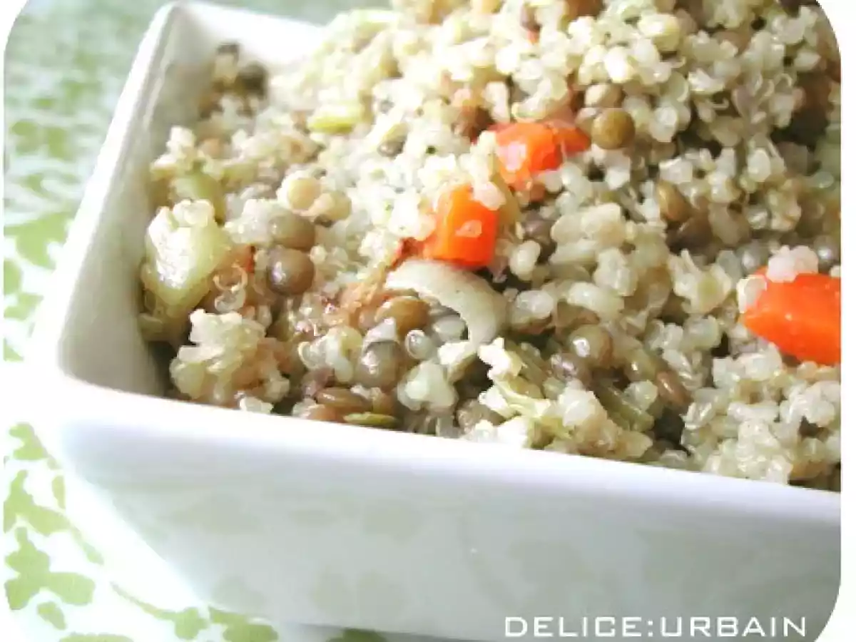 Couscous de boulgour, quinoa et lentilles vertes! - photo 2