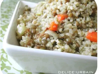 Couscous de boulgour, quinoa et lentilles vertes! - photo 2