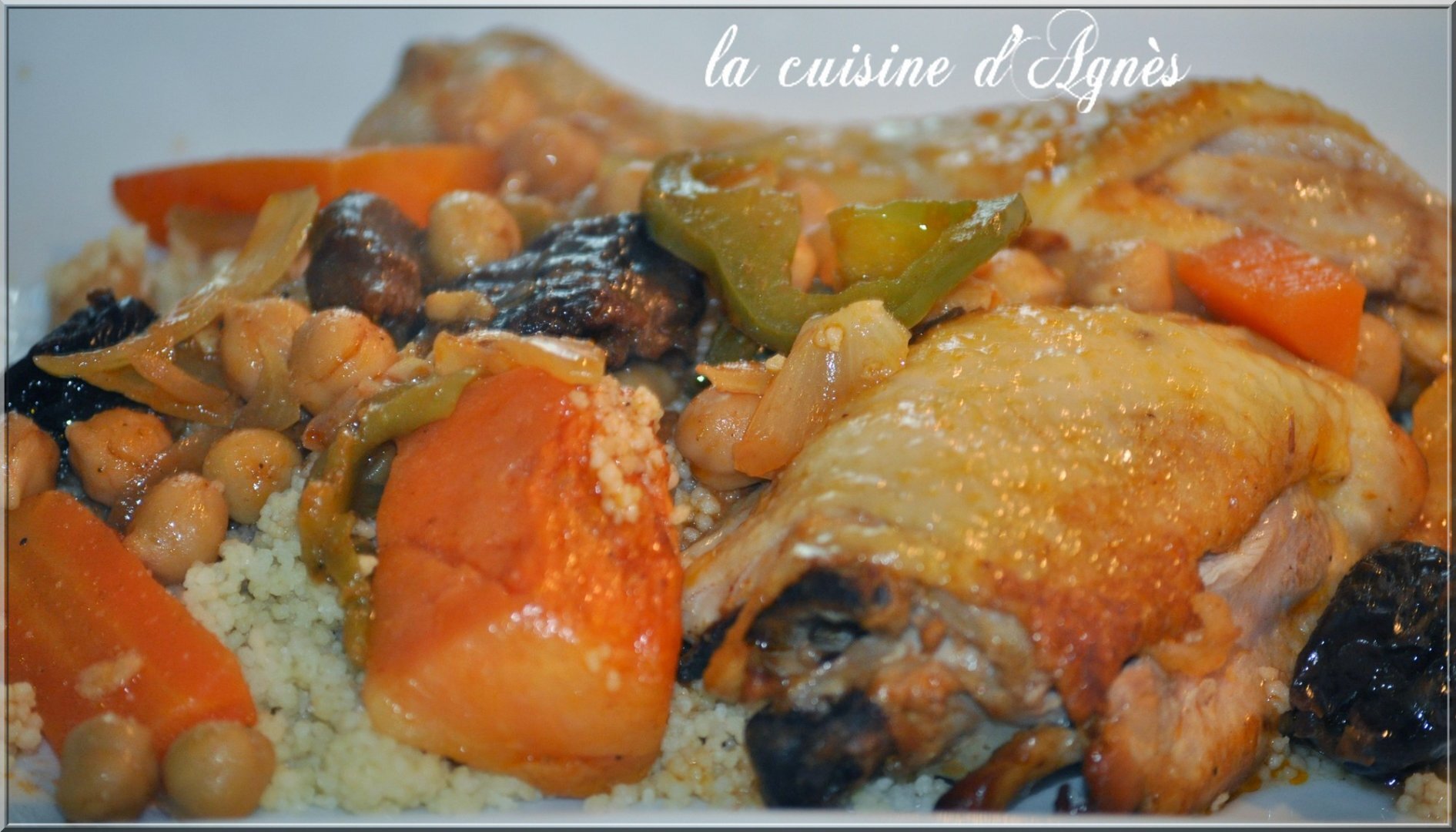Couscous express poulet citron confit pruneaux Les Recette de A à Z