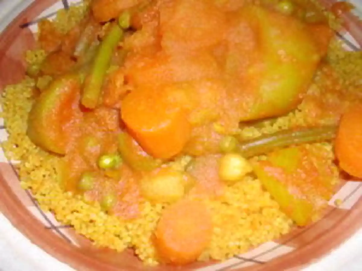 Couscous sans viande, aux légumes