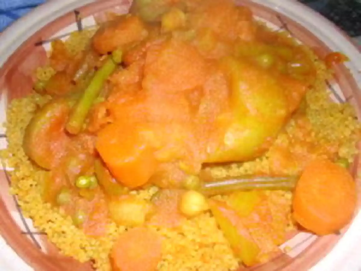 Couscous sans viande, aux légumes - photo 2