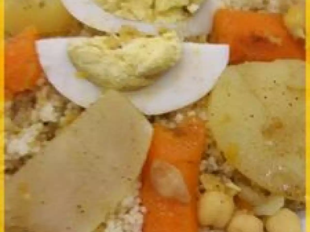 Couscous sauce blanche aux légumes