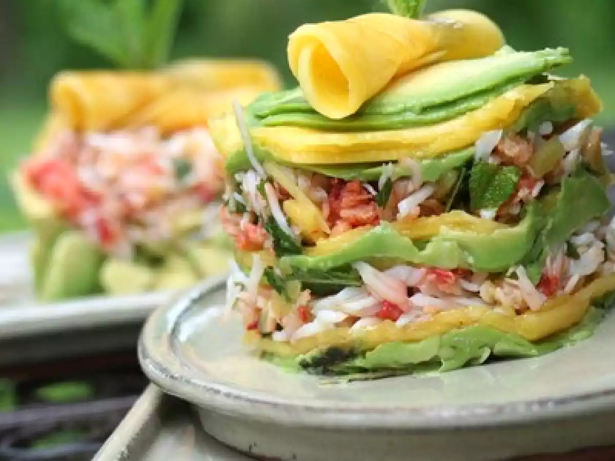Crabe, avocat et mangue pour un millefeuille - photo 3