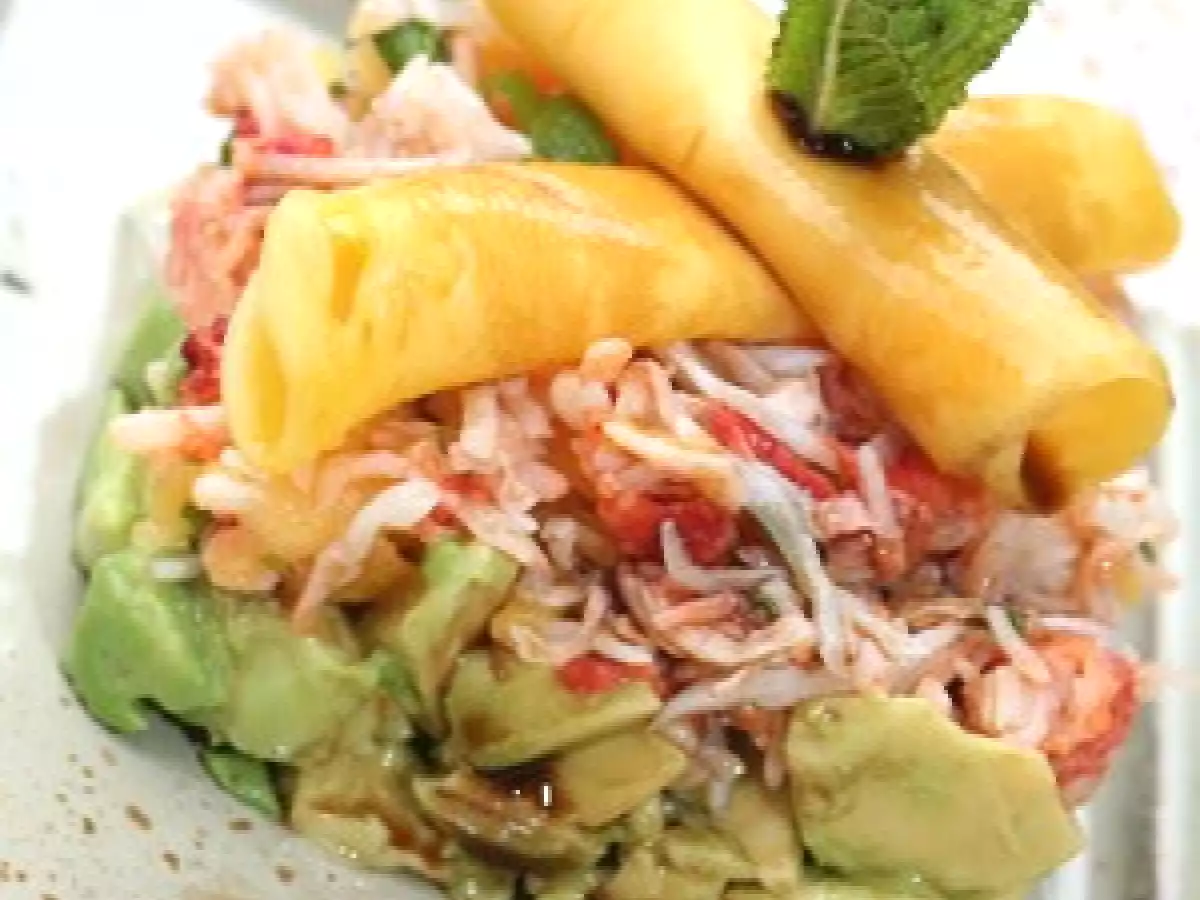 Crabe, avocat et mangue pour un millefeuille - photo 5